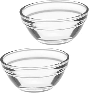 Alipis 2pcs Bobo Cake Bowl Glass Jelly Pudding Water Chestnut Cake for Food Serving Storage