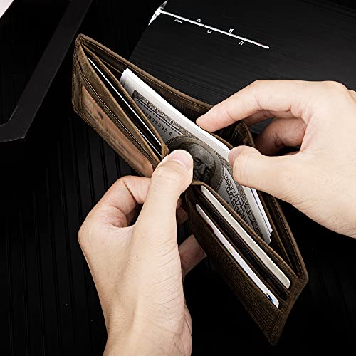 BOBO BIRD Wallet for Son, Personalized Bifold Wallet for Son Gift, Genuine Leather RFID Blocking Mens Wallet Christmas Gift for Men (To Son)4