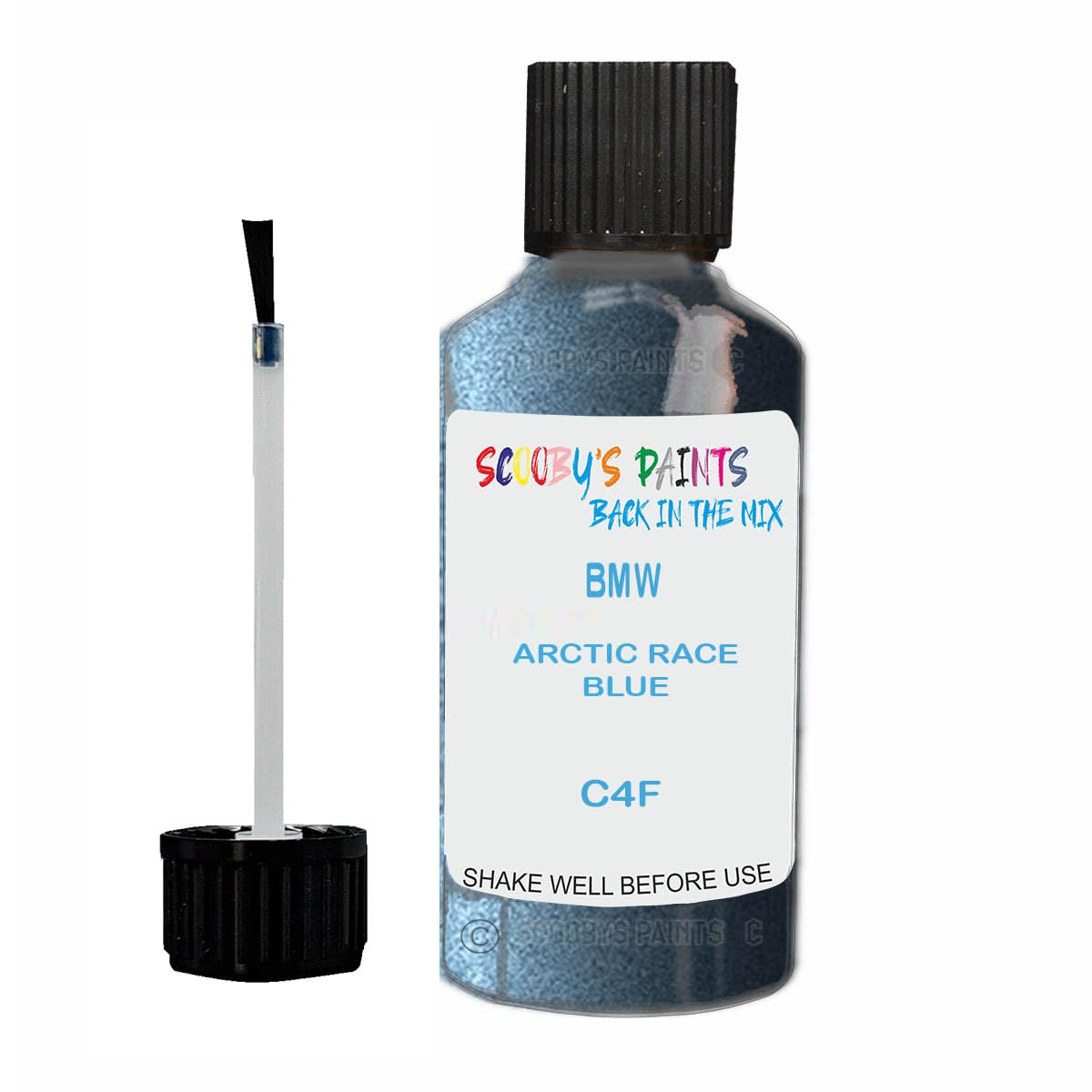Scoobys Paints Back In The Mix Arctic Race Blue Touch Up Paint For Bmw C4f Metallic