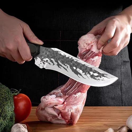 Couteau de cuisine japonaise acier carbone forgé main - 5