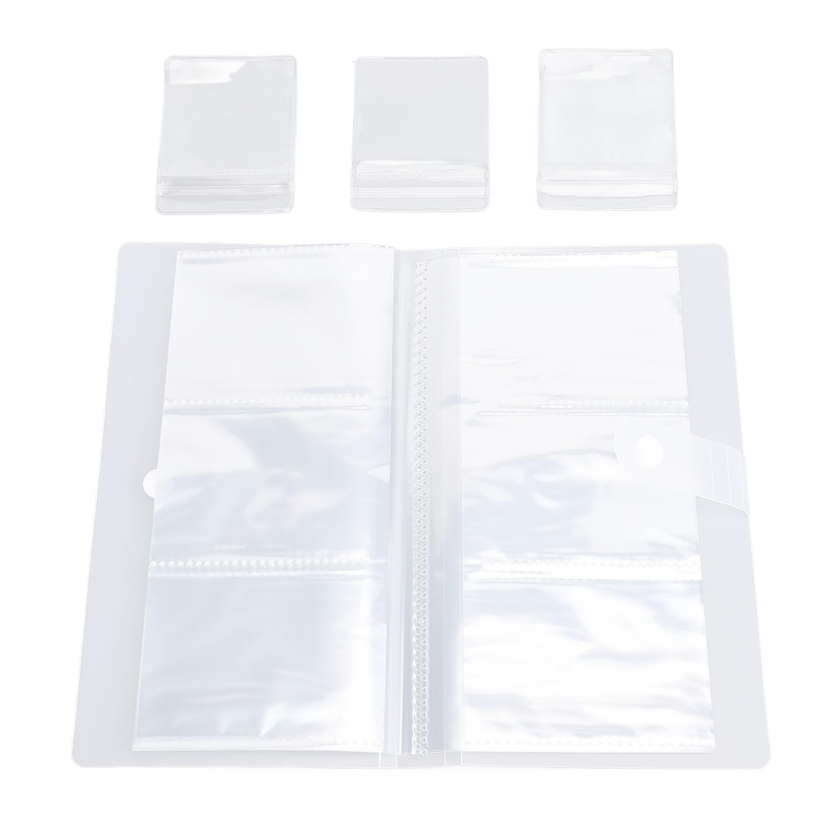 ZJchao Transparent Double Layer Jewelry Storage Book Organizer Album for Rings Necklace Bracelets Travel
