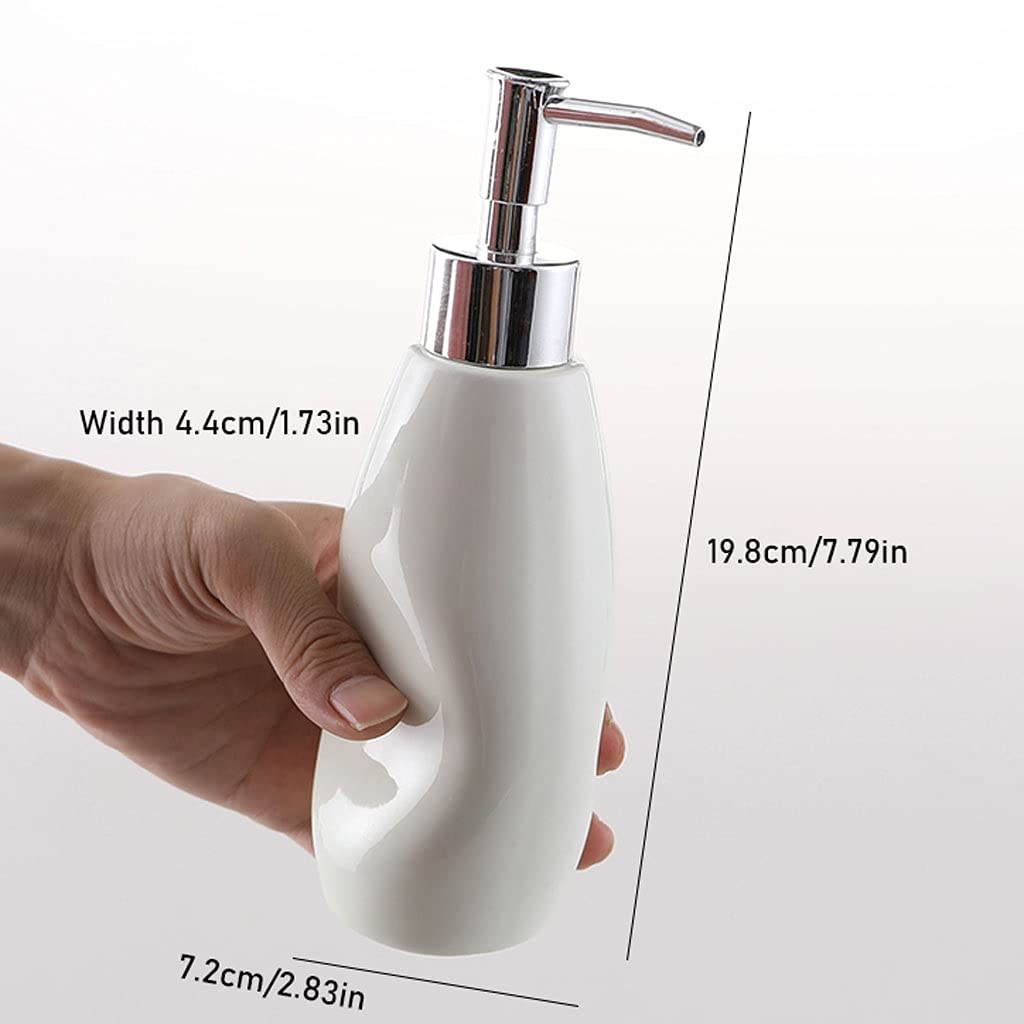 Dispensador de jabón, Botella pura simple de la loción del color(White)