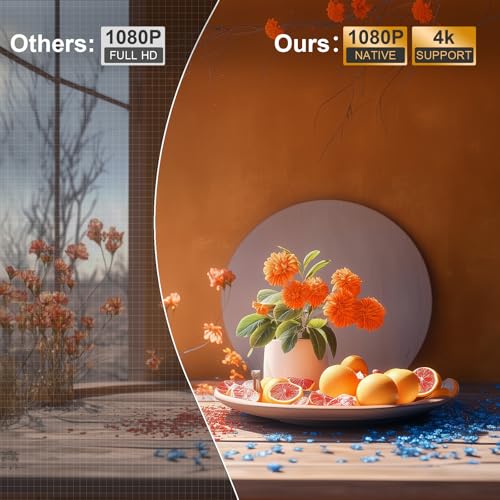 Image of 【Lig Black Projector & Built-in Apps】 XuanPad Mini Projector with Wi-Fi and Bluetooth, Full HD 1080P Smart Portable Projector with 210 Stand, Auto Vertical Keystone, Compatible with HDMI /USB /TV Stick