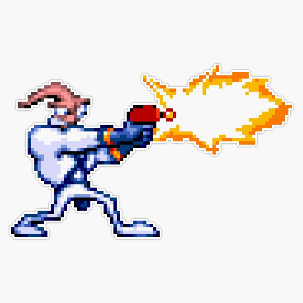 Earthworm Jim Sticker Vinyl Waterproof Sticker Decal Car Laptop Wall Window Bumper Sticker 5"
