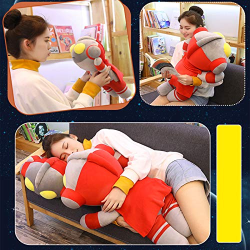 L Cloud Plush Stuffed Toy Pillow, Cute Plush Toy Soft Ultraman Back Cushion, Stuffed Animal Cushion Decor Valentines Birthday Gift, For Boy, Girls,Red,45Cm #TOP1