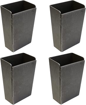 Boxer 4 Pack Utility Truck Stake Pocket Sleeve Weld On for Flat Bed Trucks and Trailers - Boxer Style Flem