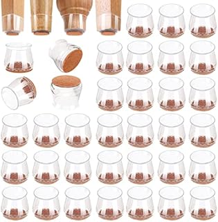 36Pack Silicone Chair Leg Floor Protectors, Chair Leg Protectors for Hardwood Floors, Thicken Rubber Chair Feet Caps Covers Pads, Protect Furniture Wood Floors from Scratching and Reduce Noise