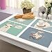 Napperon en alpaga Mignon napperon en Coton et Lin imperméable, résistant à la Chaleur, Tapis de Table antidérapant 42x32cm WB 4 pièces