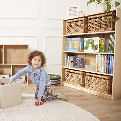 ECR4Kids Classic Bookcase, 48in, Adjustable Shelves, Natural