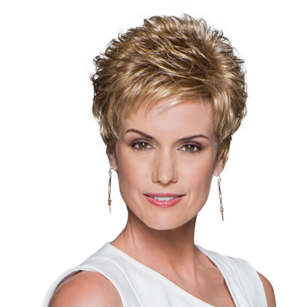 Gabor Aspire Short Layered Pixie Wig by Hairuwear, Petite Size Cap, G17+ Vanilla Mist