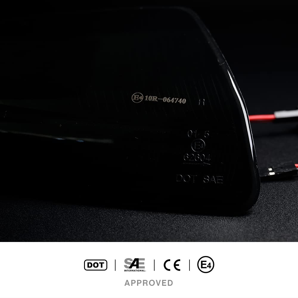 Dynamische LED-Außenspiegelanzeige Sequentieller Blinker Fließender Seitenspiegelblinker für M-ercedes Benz C-Klasse W204 / S204 C230 C320 2007–2011 Vorfacelift, Viano Vito 2010–2014