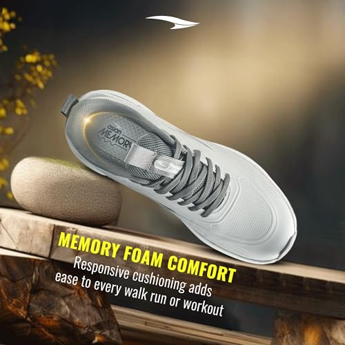 Image of ASIAN Quantum-35 Men's Running Shoes | Lightweight Water-Resistant Upper, Adaptive Fit with Memory Foam & TPR Grip Sole | Ideal for Running, Gym & Daily Training