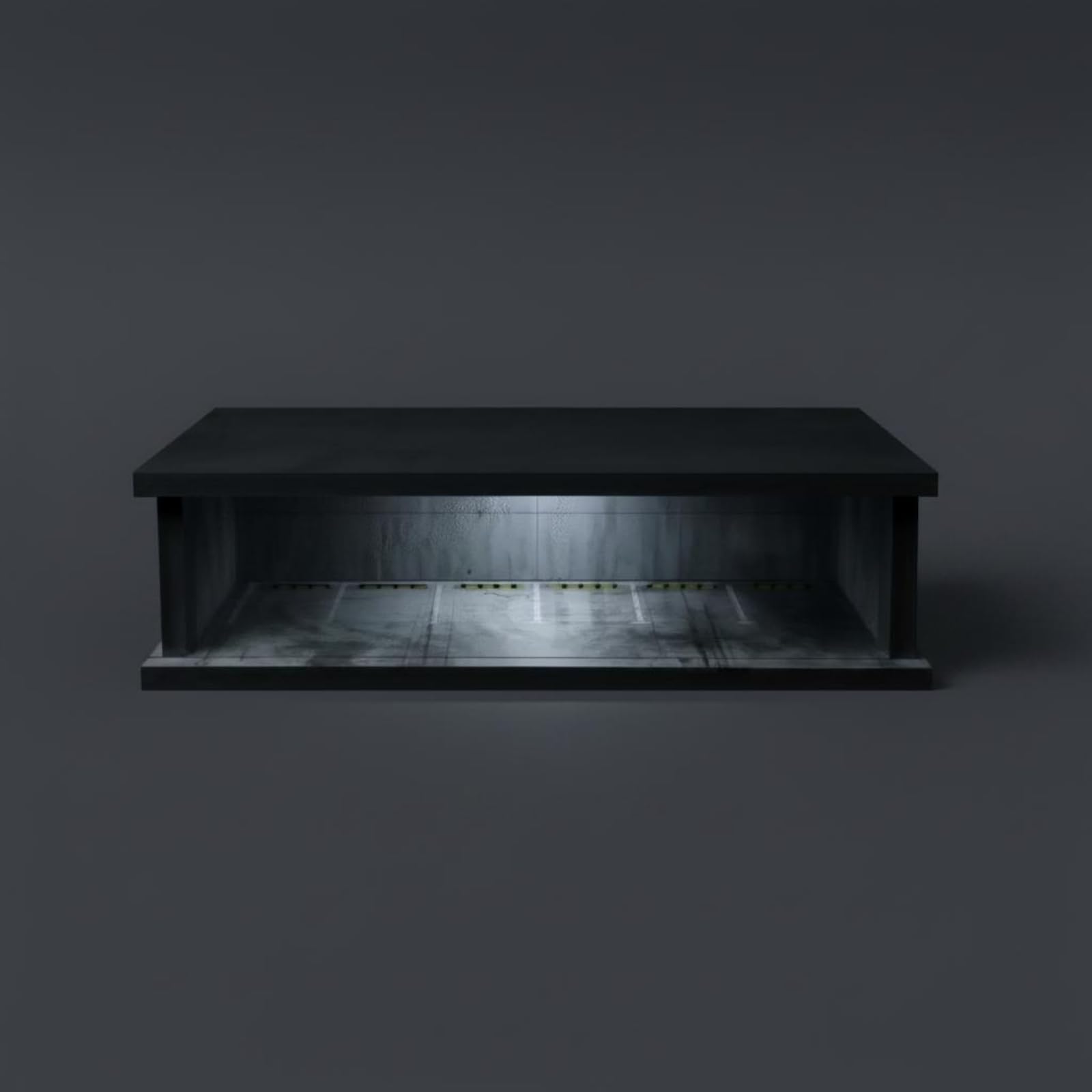 Toy Modello Garage Espositivo Diorama Auto Cittadino Scena Parcheggio Plastico Architettonico a Livelli con Illuminazione Interna in PVC E Adatto per, Scena 05 Del Garage Sotterraneo Con Luci