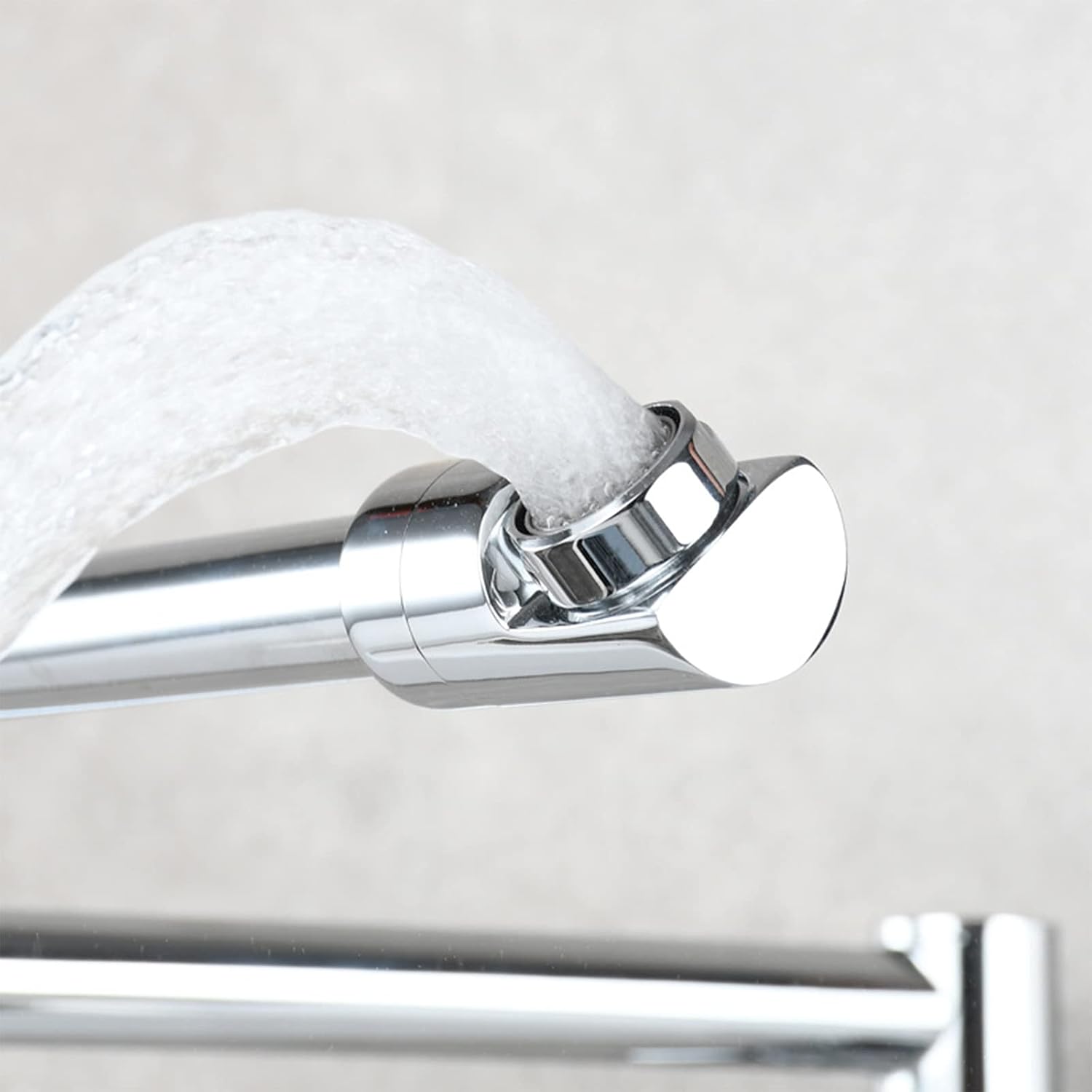 Kitchen Faucet, Wall Mount Brass Pot Filler Double Joint Swing Arm, Deck Single Handle Mixer Tap,Titanium(Brushed Gold)