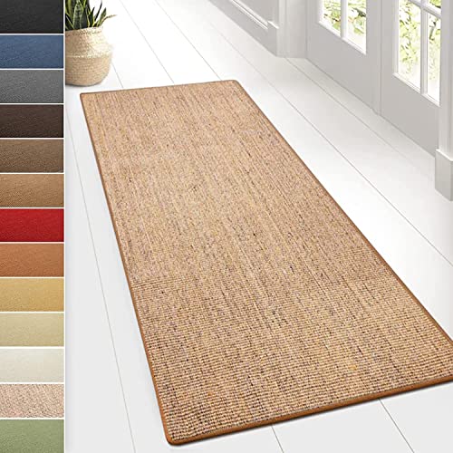 KARAT Tapis en Sisal Runner, Tapis Naturel pour Votre Salon