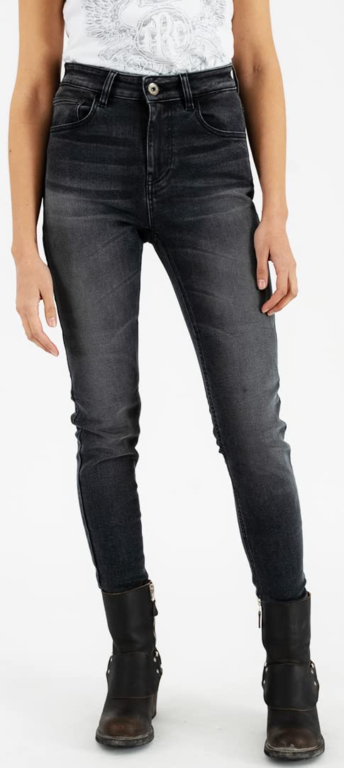 Rokker - Tech High Waist Dames Motorfiets Jeans, Tech Jeans da Motociclista da Donna a Vita Alta Donna