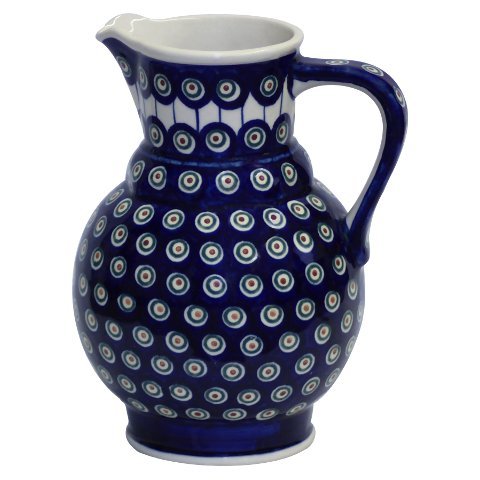 Pot à eau Boleslawiec en céramique décorée pour embellir vos repas de famille