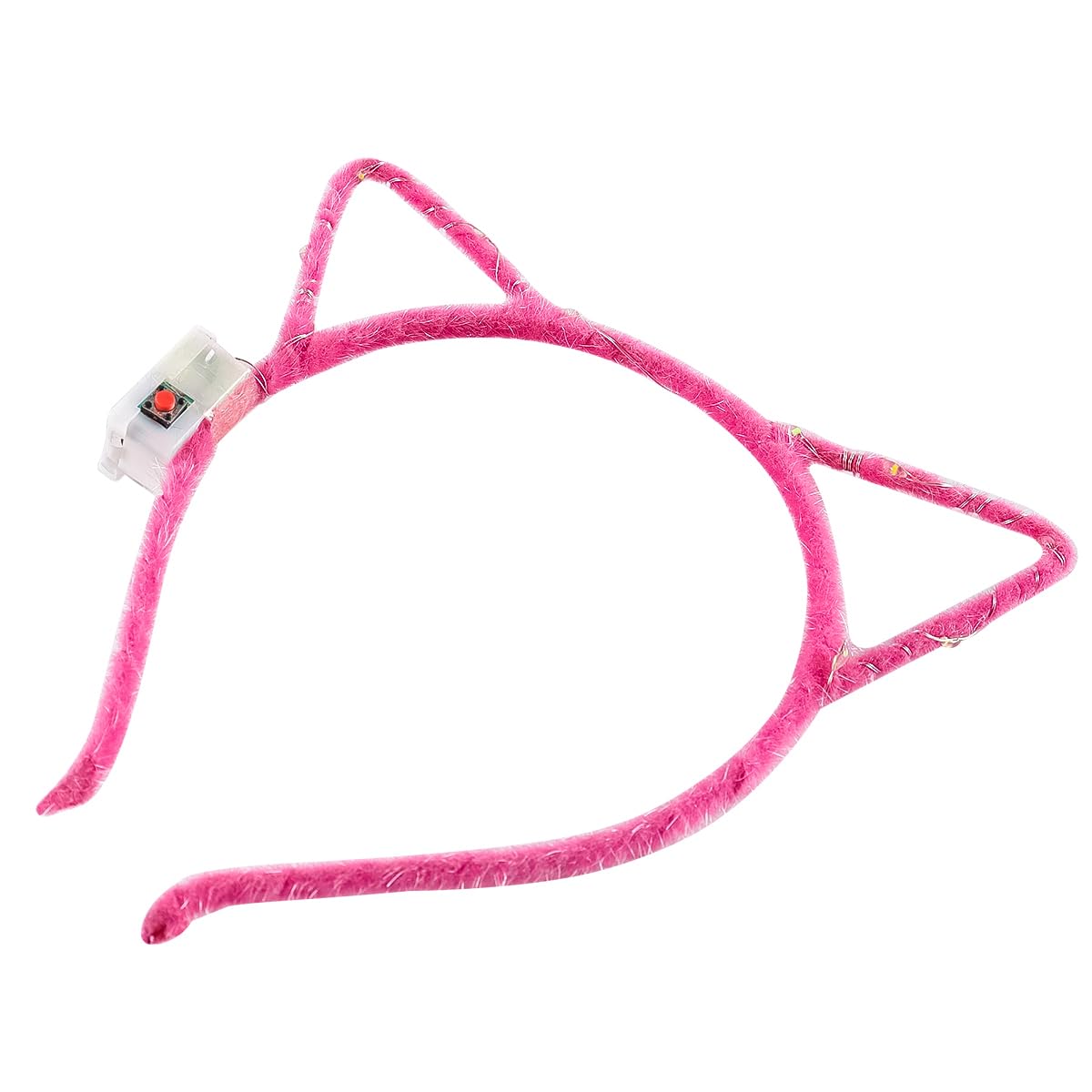Ieron 10 Pieces Cat Ears Headbands Set,LED Cute Cat Light Up Head Accessories,Glowing Headdress Party Supplies for NightClubs Raves - Image 3