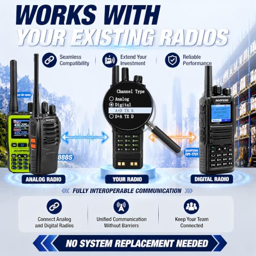 Image of BAOFENG DM32 DMR 10W Radio: Long Range Walkie Talkie with GPS for Outdoor