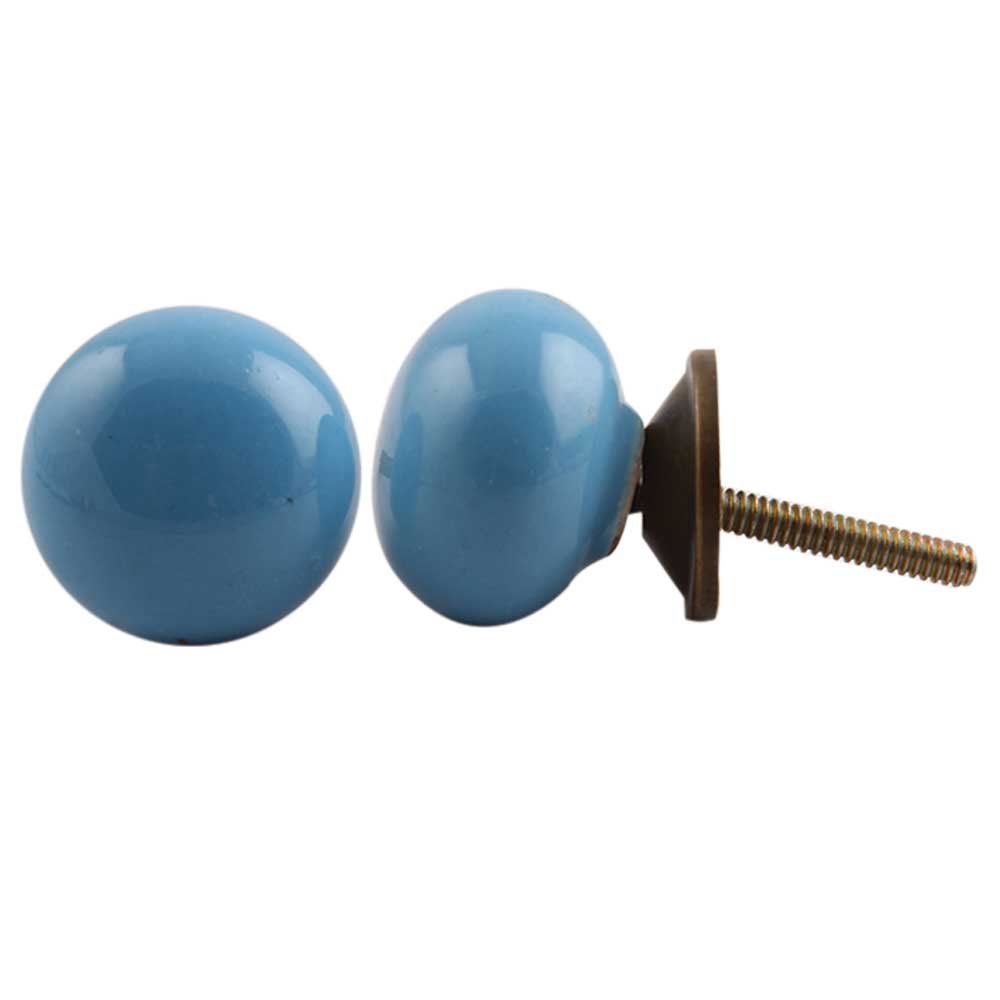 IndianShelf 8 Pack Blue Solid Ceramic Luxury Drawer Knobs for Kitchen Cabinet Hardware Door Decorative Dresser Pulls Opulence (B07S2JQFDD) Amazon Price History, Amazon Price Tracker
