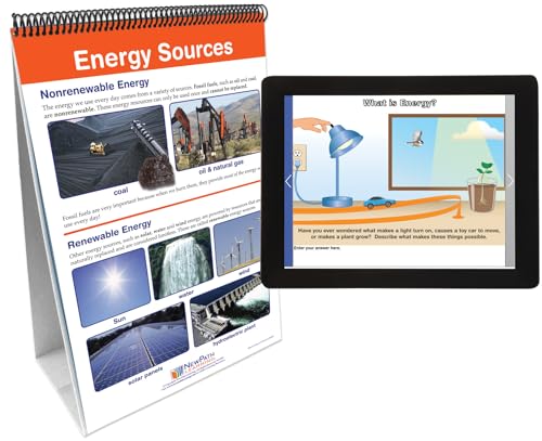 Image of NewPath All About Energy Flip Chart Set with Online Multimedia Lesson (34-3626)