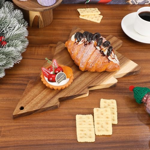Tabla de cortar y bandeja de madera iplusmile 38 cm miniatura 3