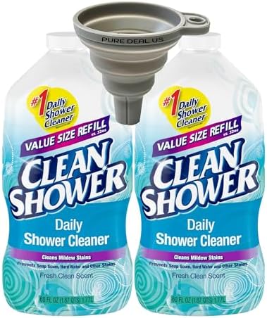 Amazon.com: PACK OF 6 - Clean Shower Daily Shower Cleaner Refill, 60 fl oz : Health & Household