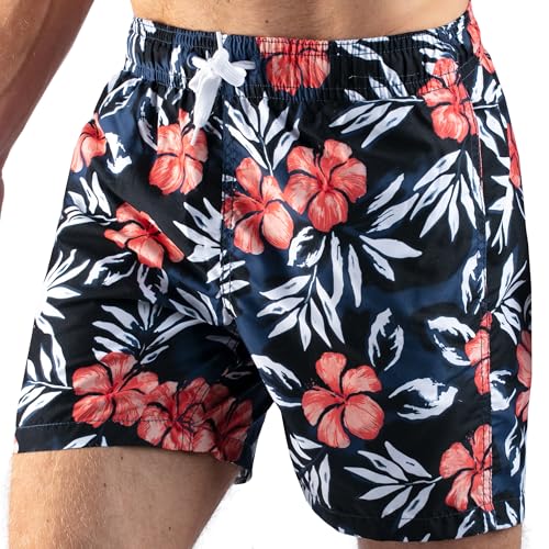 Image of Kanu Surf Men's Big Viper Extended Size Stripe Swim Trunk