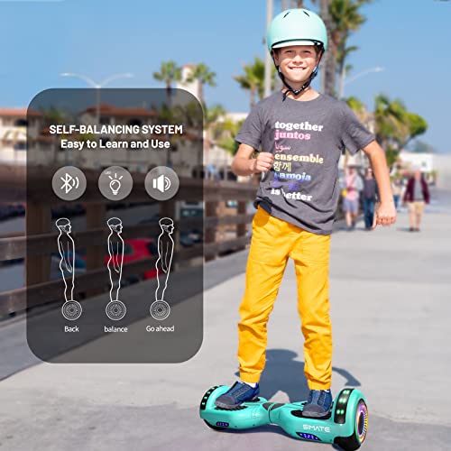 Image of SIMATE Hoverboard, Bluetooth All Terrain Hover Boards with LED Lights and APP Control, Gifts for Kids Adults Girls Boys, for All Ages