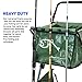Fishing Cart Wagon - Holds 5 Fishing Poles – Portable - Large Air Rubber Wheels – Cooler Platform – Storage Pouch – Folds to Fit in Trunk of Car - Piers, Lakes, Rivers and Beaches – Patents Pending