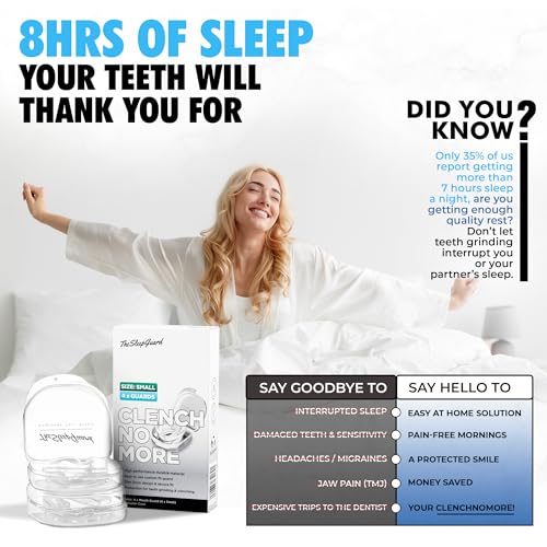 TheSleepGuard Mouth Guard for Clenching Teeth at Night [Pack of 4, Small Size] – Custom Night Guards for Teeth Grinding, Bruxism, Jaw Pain, TMJ – Nighttime Protection During Sleep for Men and Women - Thumbnail 5