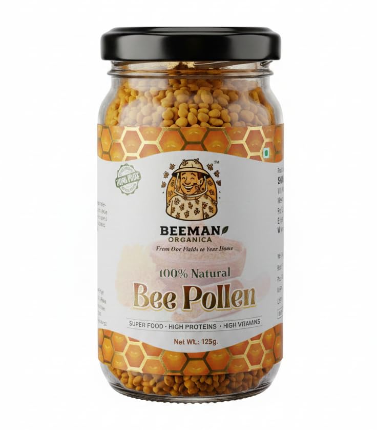 Image of Organic Bee Pollen 100% Pure & Raw | Natural Plant Based Protein | Rich in Minerals, Proteins, Vitamins and Anti-oxidants