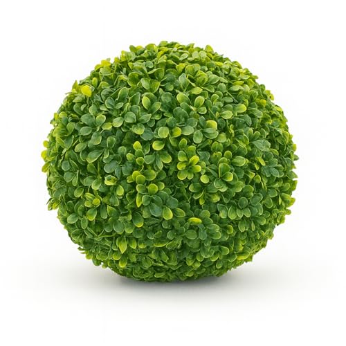 eacommerce Sfera di Bosso Sintetica Palla Artificiale Buxus Arredamento da Giardino Colore Verde | Pianta decorativa (28 cm)