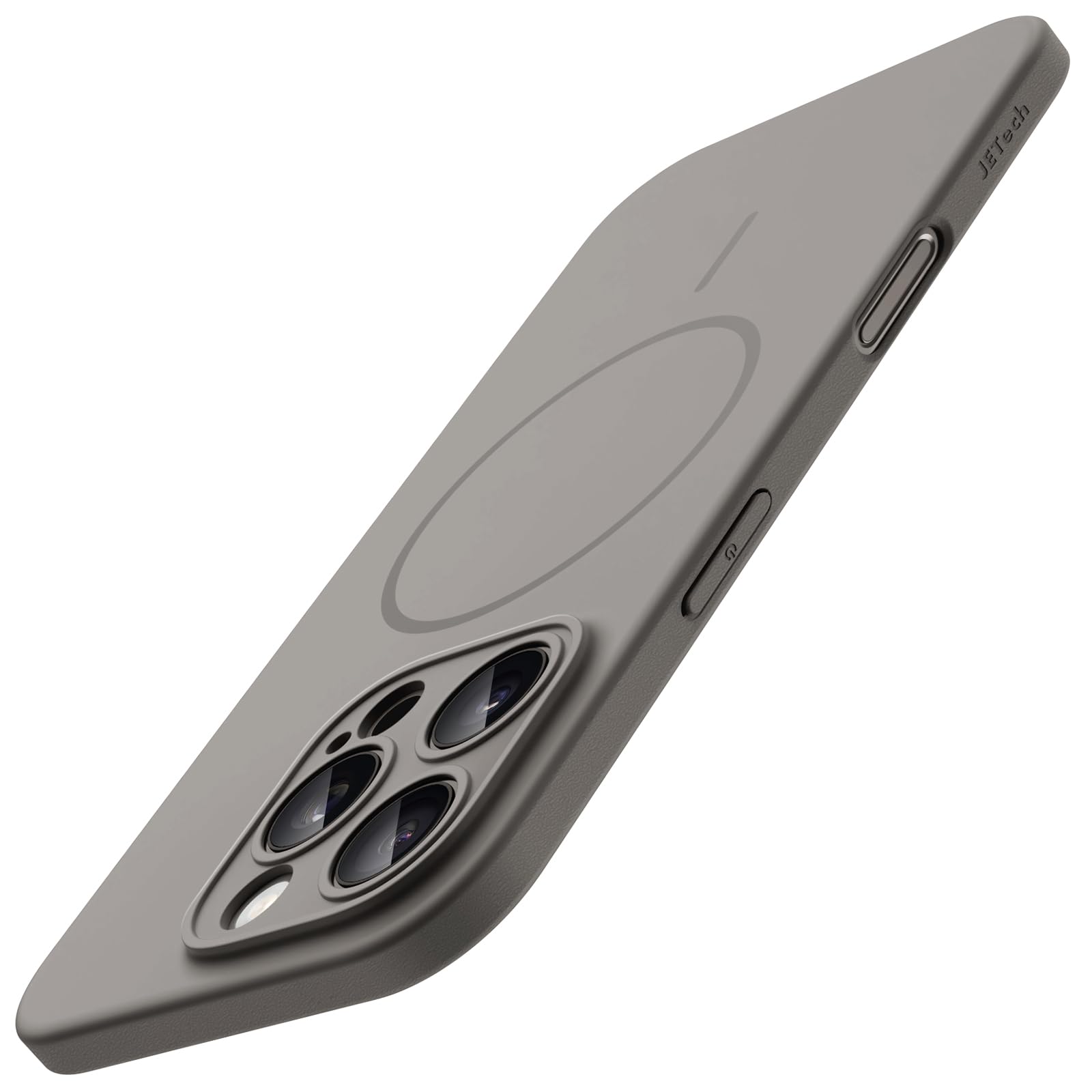 JETech Magnetic Slim Cover Case for iPhone 16 Pro 6.3-Inch Compatible with MagSafe, Full Camera Lens Protection, Ultra-Thin Lightweight Matte Finish Minimalist Phone Cover (Natural Titanium)-image-15