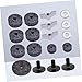 HEMOTON Felt Pad Butterfly Nut Kit Cymbal Replacement Accessories Cymbal Felt Washers (grey)