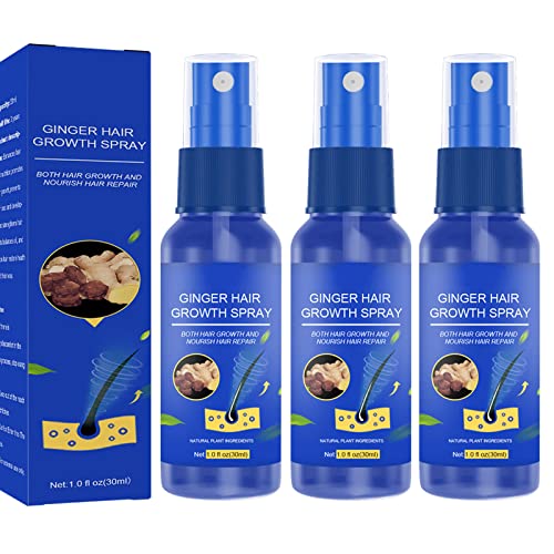 Bio-ginger Anti-loss Hair Serum, Beard Growth Spray, Gingro Anti-loss Hair Serum Spray, Hair Serum Spray for Hair Growth, Ginger Spray for Hair Growth, Ginger Spray Hair Rapid Growth (3pcs)