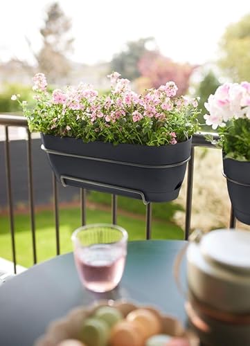 Miniatura 7 de elho Vibia Campana Trough Allin1 70 - Maceta para balcón - 70,4 x H 7.0 in - NegroAntracita
