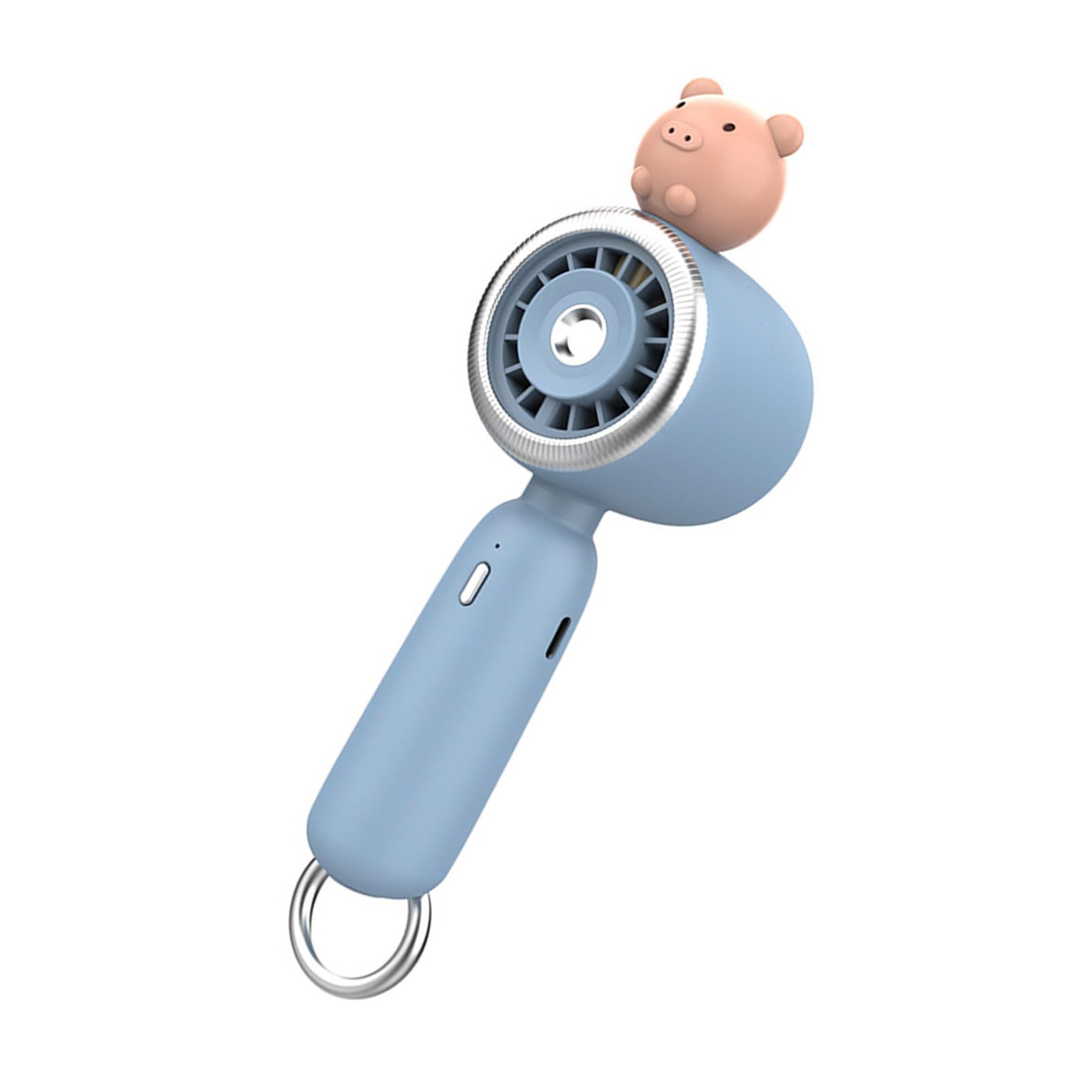 TAZIZI Mistinging Fan with Misting Small Handheld Fan Rechargeable Water Sprayer Handheld Misting Hand Cooling 3 Speed Cooling