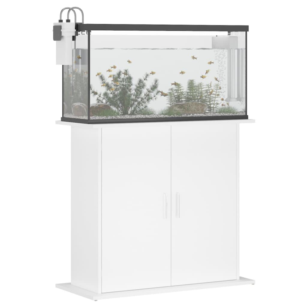 Soporte para acuario, material de madera, 81 x 36 x 73 cm, armario inferior estable con espacio de almacenamiento y compartimentos para puertas, estantería y muebles para acuario, ahorro de