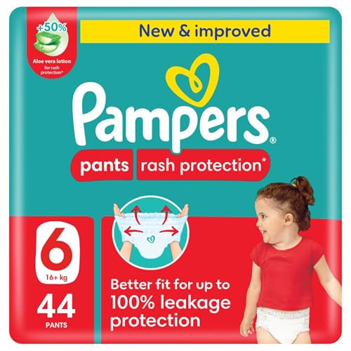 Pampers Rash Protection Size 6 16+ kg Giant Pack 44 Diaper Pants