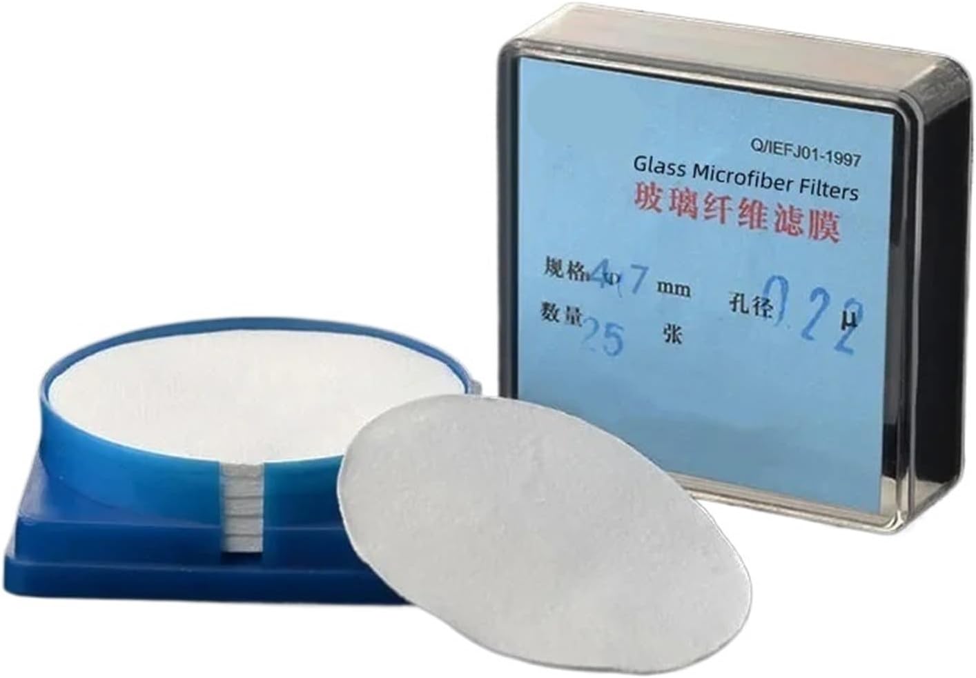 Glass Fiber Filters Superfine GF Filter Paper Dust Membrane Diameter 47mm Pore Size 0.22/0.45/0.7/1.0/1.2/1.6um 25 Circles(0.22um)