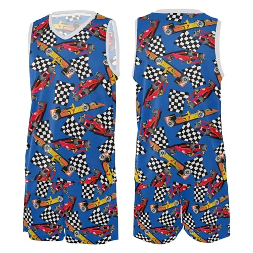 CHIFIGNO Conjunto de shorts esportivos infantis juvenis moda treino agasalho basquete regata e short