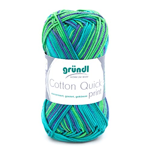 Gründl Fil, Multicolore Vert, ca. 225 m, Set de 125 Pièces