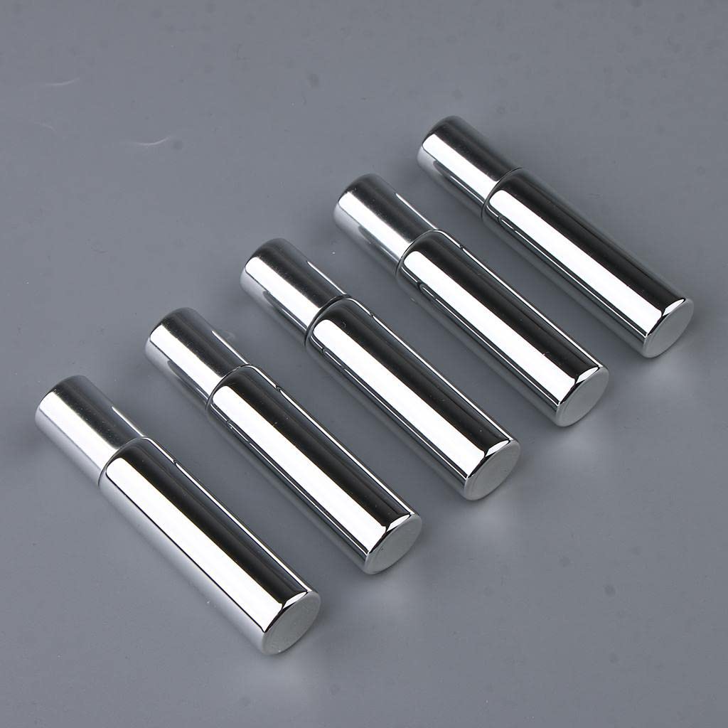 5x 10mL Empty Roller Bottles w/Steel Ball for Essential Perfume Oils Silver-picture-45