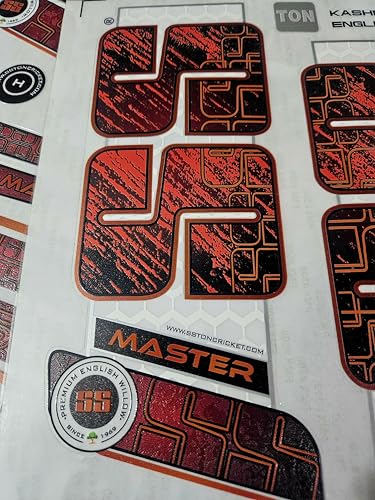 Image of Cottontail Cricket Bat Sticker 4D Embossed English Willow | Fiber Tape Sports Accessories Protection | DR Red