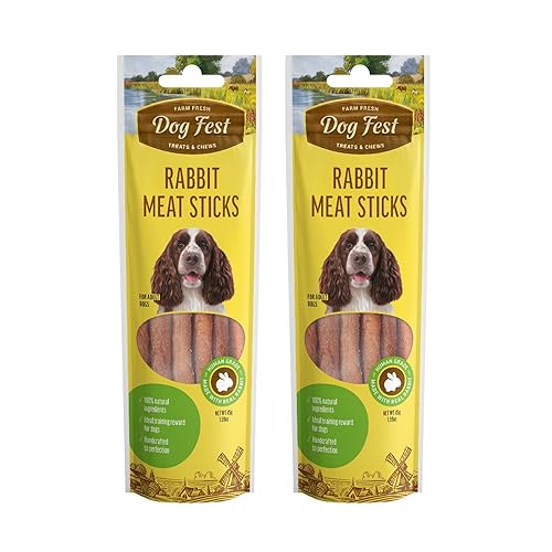 Image of Barkbutler x Dogfest Meat Sticks Rabbit, Dog Treat Combo Pack (45gx2)| Protein Packed, Made with Natural Ingredients|0% Artificial Flavours, Colours or Preservatives|Select Grade, for All Adult Breeds