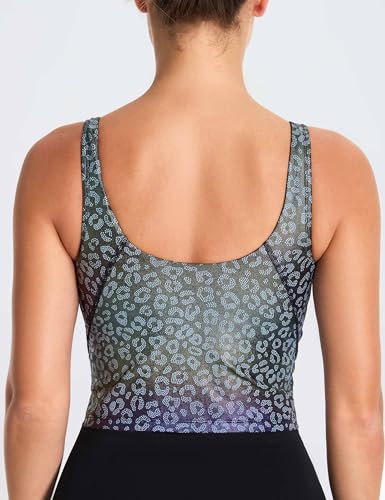 Image of THE GYM PEOPLE Womens' Sports Bra Longline Wirefree Padded with Medium Support