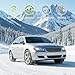 C-Hopetree Universal Snow Tire Chains for Cars and SUVs, Reusable Emergency Anti-slip Cable Tire Chains for Winter, Designed for Ice, Snow & Traction Enhancement, Model KN120