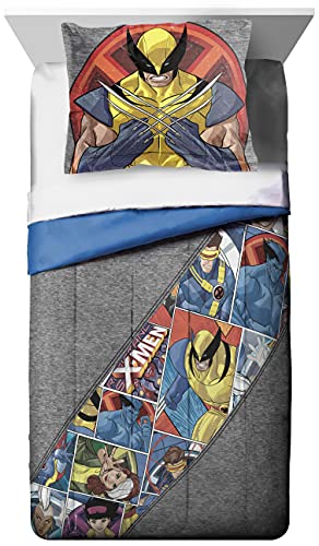 Jay Franco Marvel X-Men Mutants Twin Comforter & Sham Set - Super Soft Kids Bedding - Fade Resistant Microfiber (Official Marvel Product) #TOP1