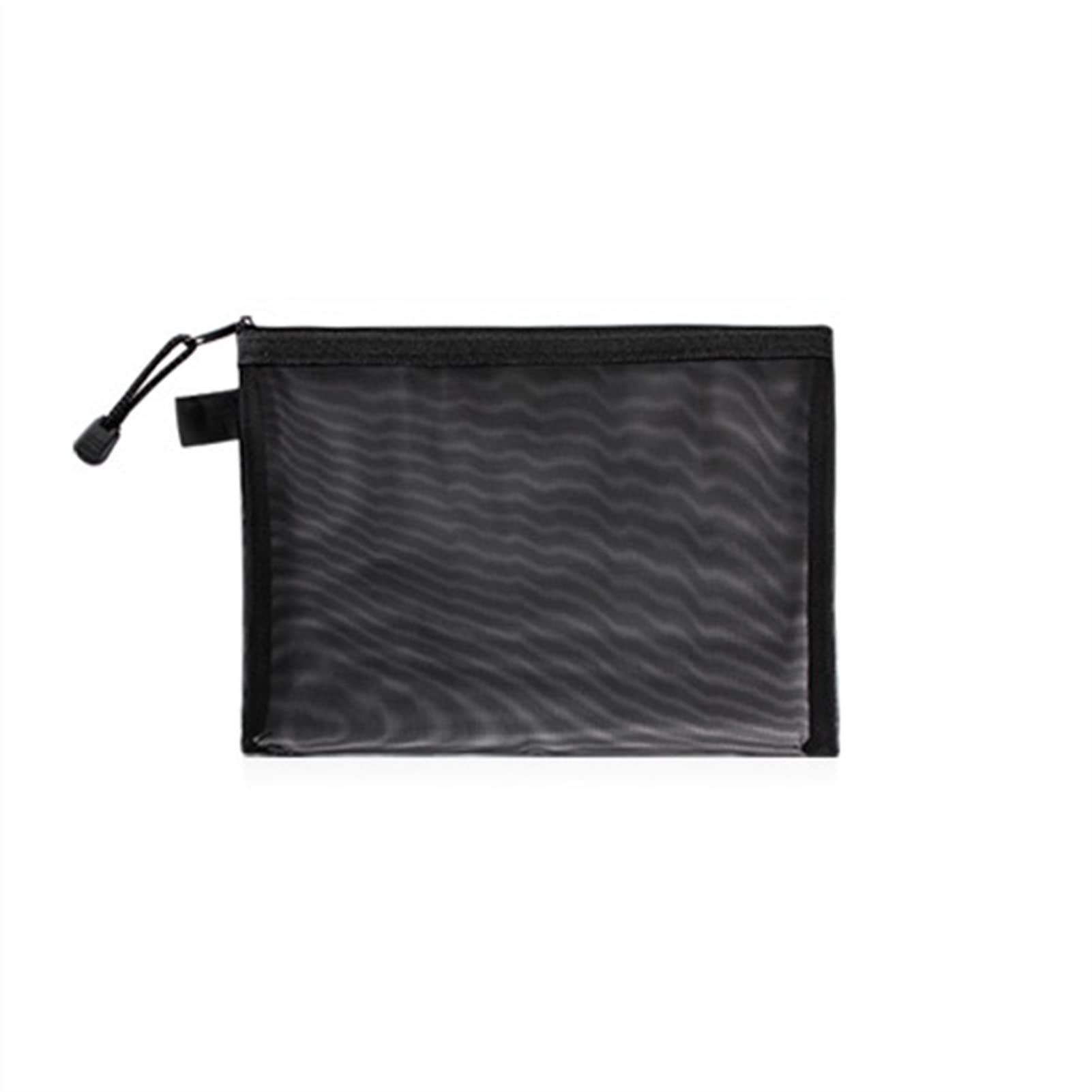 Borse con zip a rete 10 pezzi astuccio portapenne in rete di colore puro, semplice astuccio portadocumenti in rete trasparente con cerniera, borsa for cancelleria in nylon, forniture for ufficio e scu